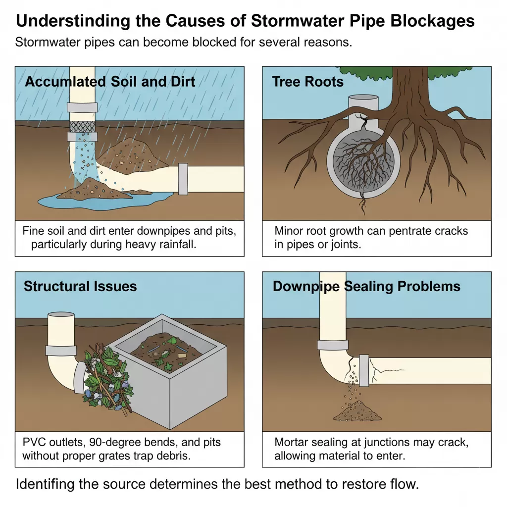 How to Unblock Clogged Stormwater Pipe?